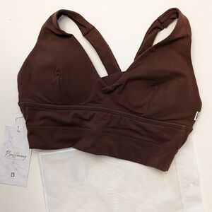 NEW: BuffBunny Alpha Sports Bra (S) – mocha color